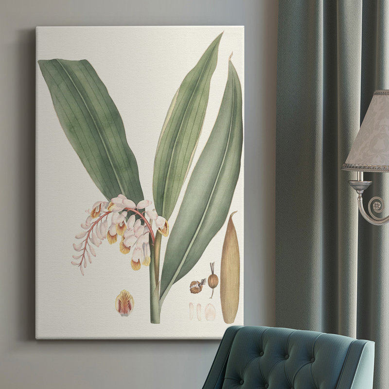Doux tropical II - peinture sur toile tendue, H 18 po x l 12 po x P 1 po