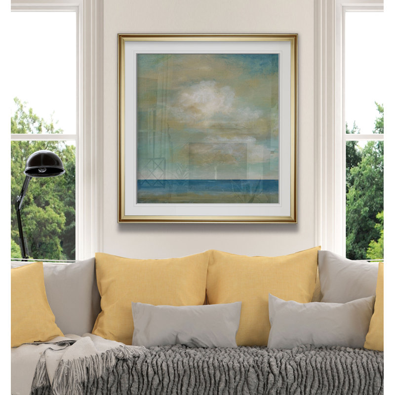 « cloudscape ii », reproduction encadrée, H 23 po x l 23 po x P 1,5 po, Cadre doré
