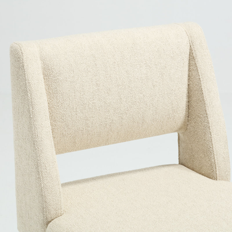 Chaise d'appoint l 18,5 po Markque, Lin beige