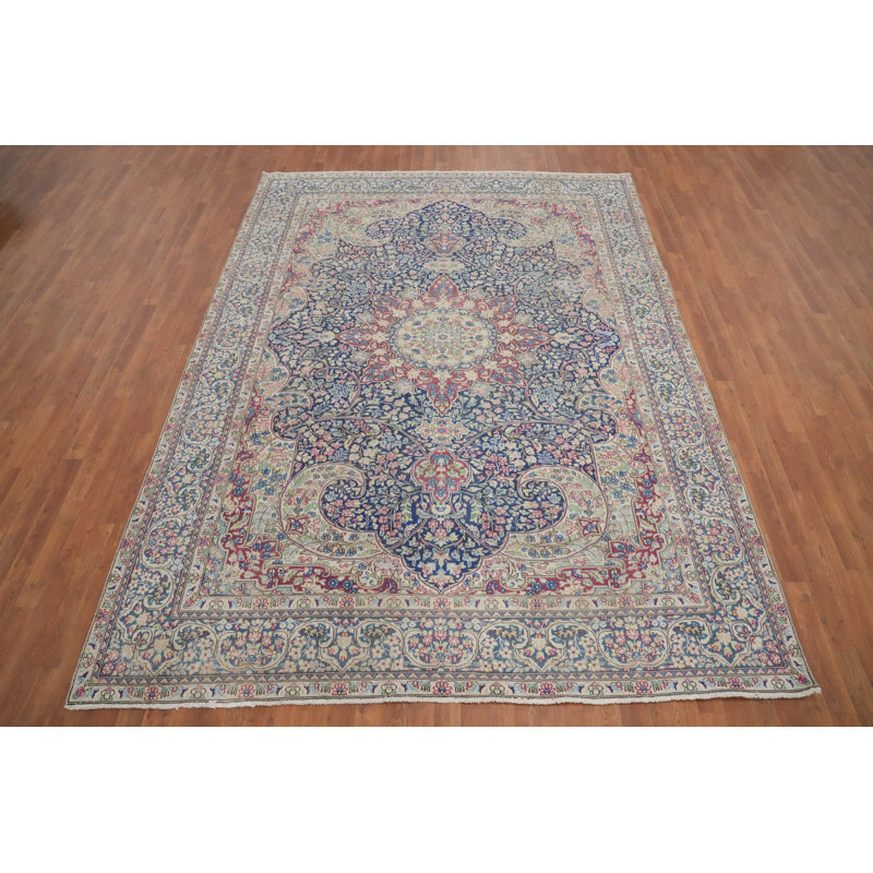 Tapis bleu 8 x 11