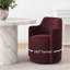 Fauteuil pivotant rembourré entièrement assemblé en tissu-2034914373
