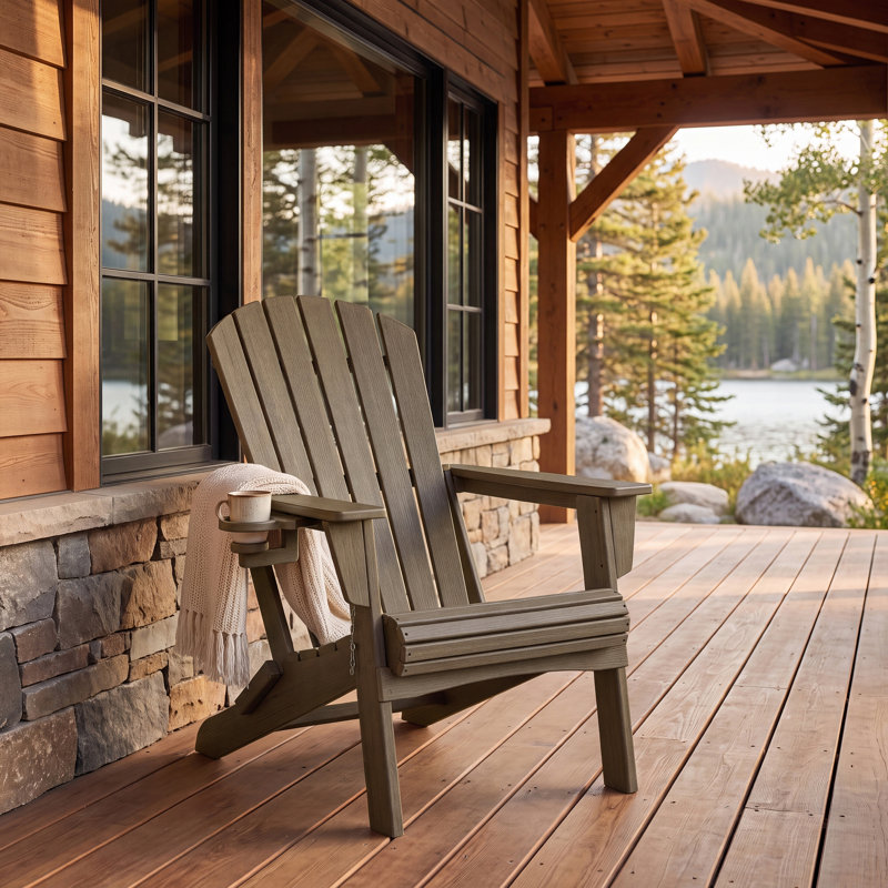 Chaise Adirondack pliante, Gray