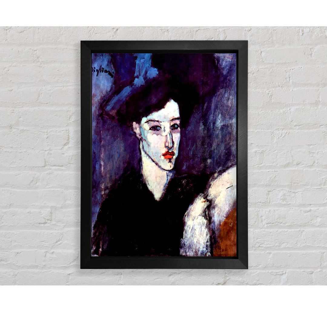 Gerahmtes Leinwandbild The Jewess von Modigliani