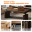 Bureau debout électrique en bois massif avec pieds en bois Vintage-819061553