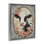 Cadre flottant portrait de vache Peachy Pivoines, design par Petal Prints Design