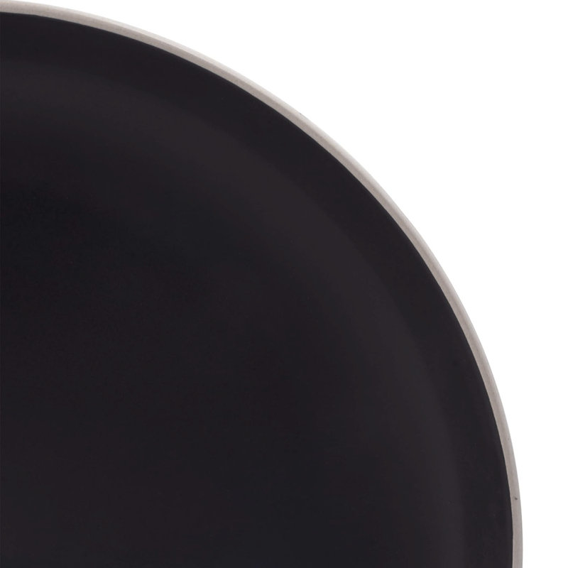 Gibson Stoneware Dinnerware Set - Service for 4, Black