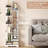 Cactus Bookcase  Freestanding Storage Organizer Corner Display Rack Cabinet for Bedroom Living Room Office Bookshelf Display