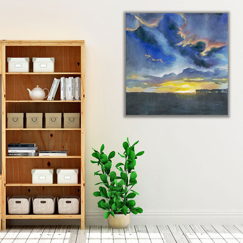 «Vivid Sunset I», reproduction d'art sur toile, H 20 po x l 20 po