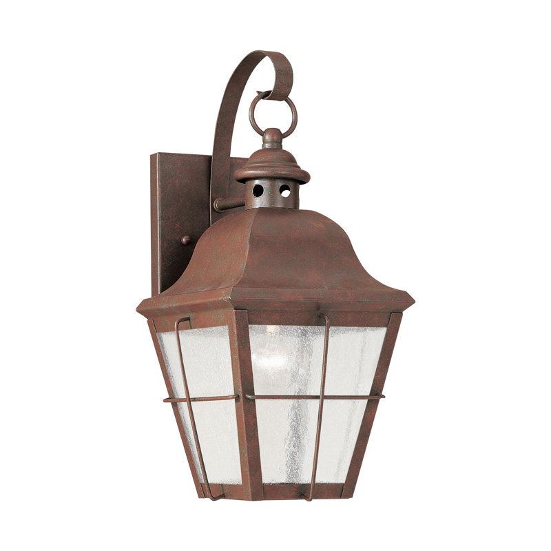 Chatham One Light Outdoor Wall Lantern from Generation Lighting , Weathered Copper