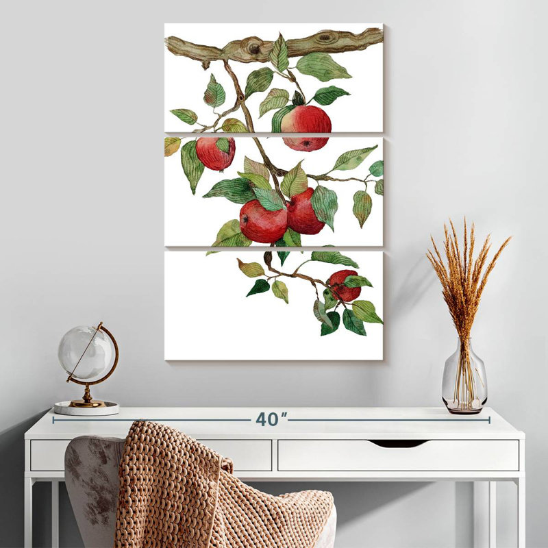 Pommes rouges mûres Yarlin, H 32 po x l 20 po