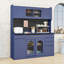 Buffet avec prise de courant, tiroirs de rangement, armoire et tablettes-2000523175