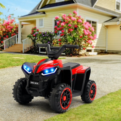 Topteng 12V All-Terrain Vehicles Battery Powered Ride On, 4 Wheel Off-Road Gifts for Children