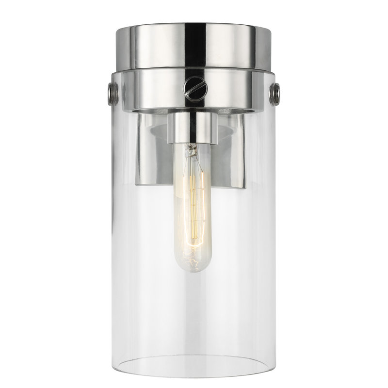 Garrett 1 - Light Armed Sconce, Polished Nickel