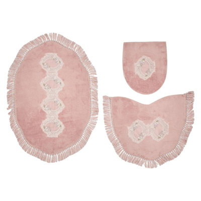 Non-Slip Bath Rug and Toilet seat Cover