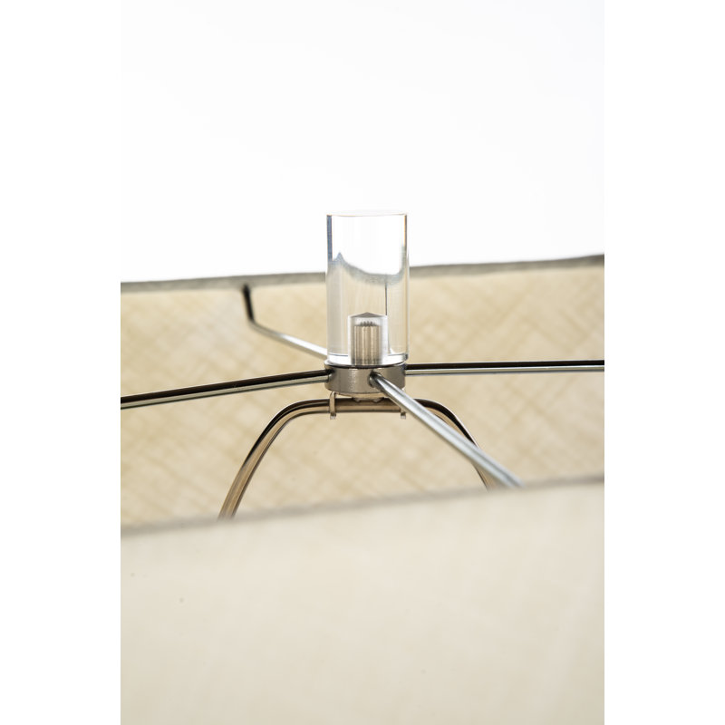 Verde Green Ceramic Table Lamp with Cream Linen Shade