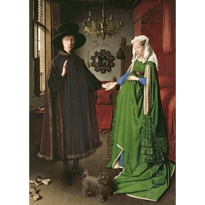 Adhésif décoratif "Le portrait de Giovanni" (1434), H 48 po x l 34 po