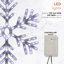 Grande décoration flocon de neige avec lumières DEL bleues et blanches-282034522-282034523
