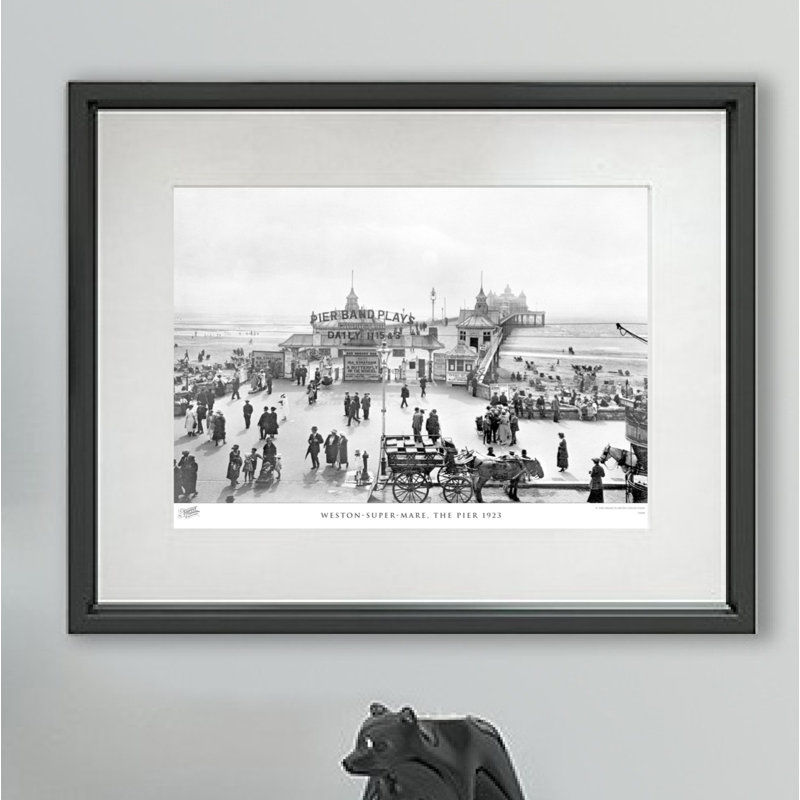 Weston Super Mare, The Pier 1923 - Single Picture Frame Print, 45cm H X 60cm W x 2cm D