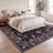 Arabella Vintage Floral Border Machine-Washable Rug-458242459-458242452