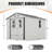 Outdoor Storage Shed, Protective Film, Four Daylight Windows Lockable Doors,A Practical And Thoughtful Gift,Two Colors Can Be Freely Selected Storage Sheds-124385898-124385897