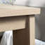 Table de chevet rectangulaire brune avec 1 tiroir, amplement d'espace pour les lampes, rangement polyvalent, bois d'ingénierie, chambre à coucher compacte, support de finition tous les côtés, décor de chambre à coucher de tiroir, finition coulissante lisse,