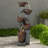Daemien Weather Resistant Cascade Fountain with Light