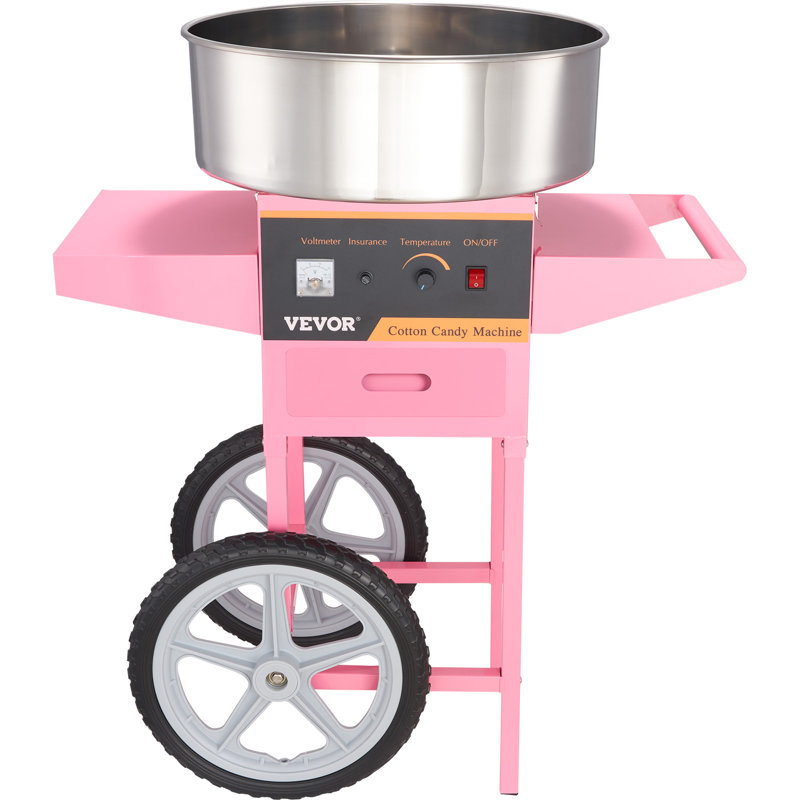 VEVOR Electric Hard Candy and Cotton Candy Machine with Cones