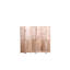 Paravent en bois massif 6, 82,8 po x 65 po, de ton naturel pour cloison à usage domestique, style avec charnières