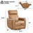 Ronni 32.3" Wide Modern Swivel and Rocker Power Recliner Chair with USB Port (Set of 2)-317461818