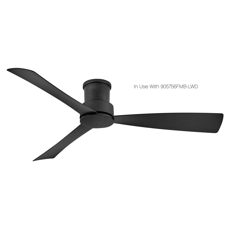 Iver Flush Mount Kit for 56-in Ceiling Fan, Black