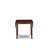 5 Piece Modern Dining Table Set Includes a Rectangle Wooden Table with Dropleaf and 4 Linen Fabric Dining Room Chairs, Mahogany-1913836147