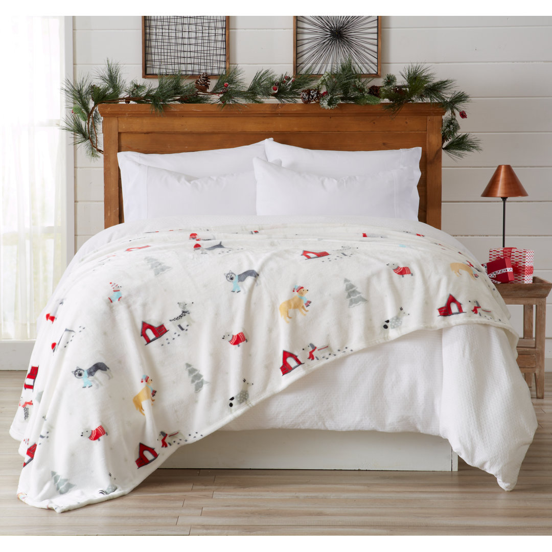 Ultra Soft Holiday Plush Fleece Blanket FreshFolds 