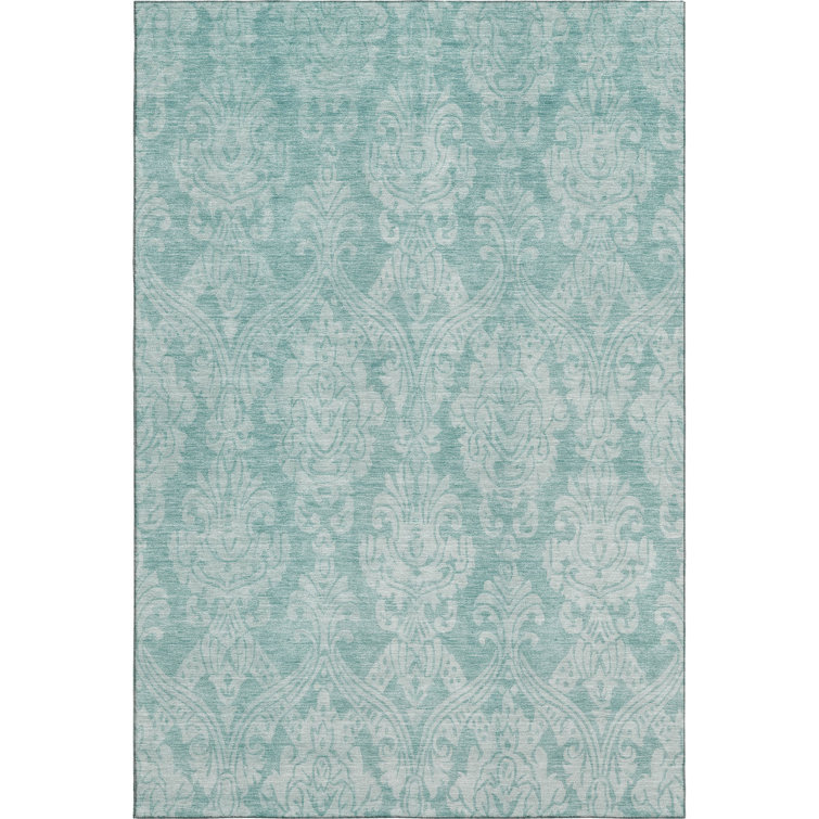 Premium Machine Washable Honig AMF1659 Damask Rug