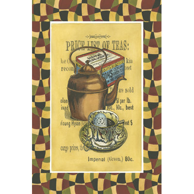 Tea Leaves 1 Piece Wrapped Canvas Wall Art