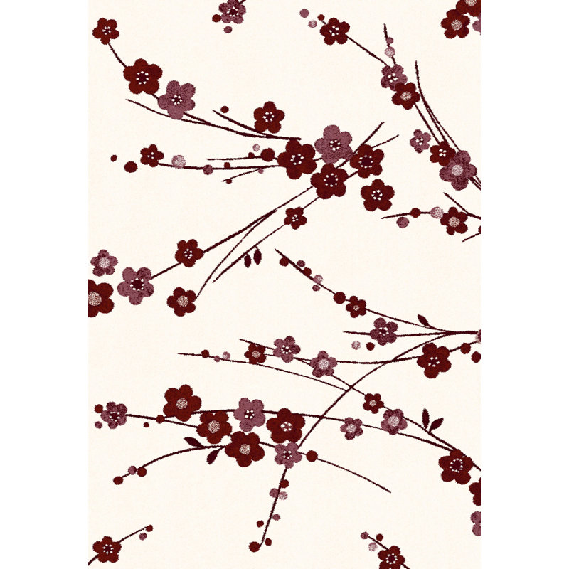 Barbosa Floral Indoor Rug, Rectangle 6'7" x 9'6"