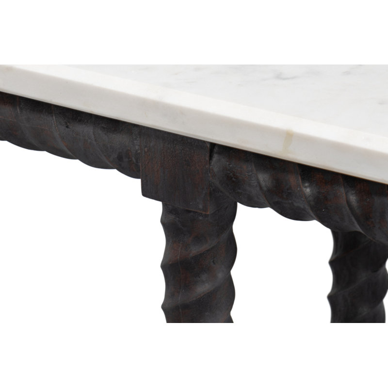 Barley 80'' W Marble Console Table