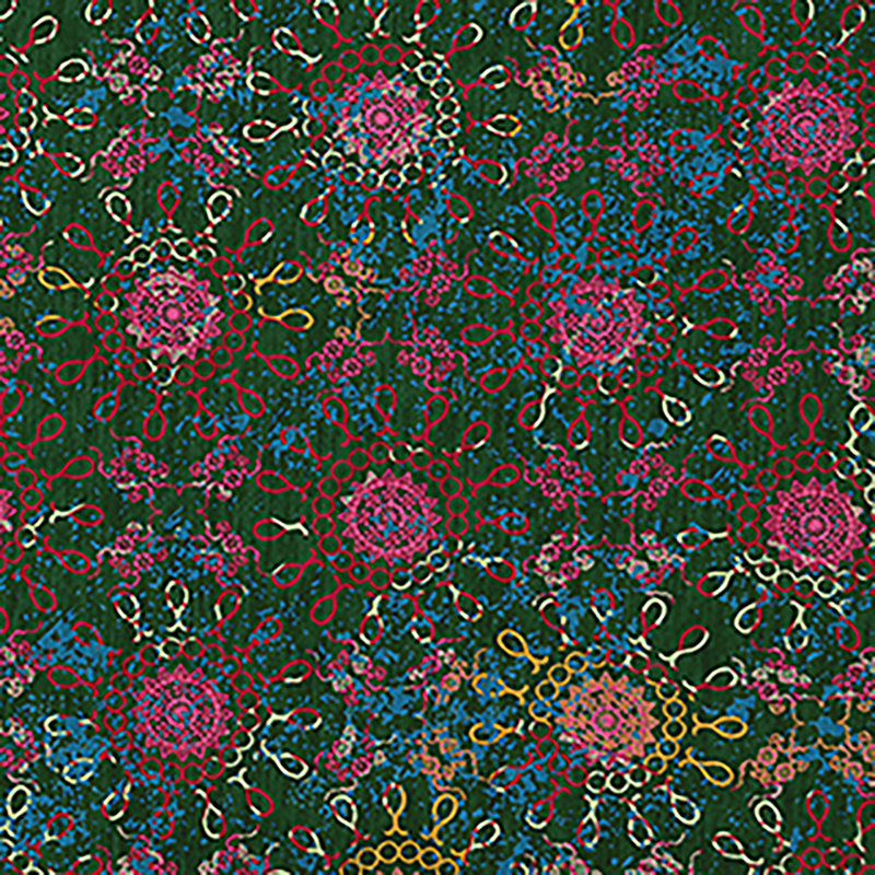 Chenille Floral Indoor Rug, Rectangle 5' x 7'