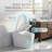 Fully Automatic One-Piece Smart Bidet Toilet with Auto Open Lid, Foot Sensor and Heated Seat