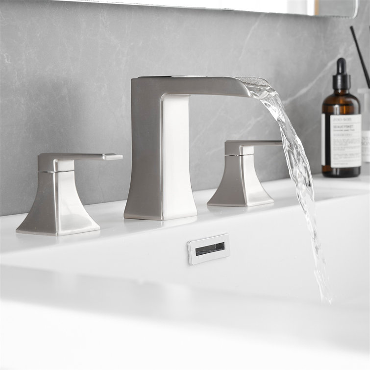 Widespread 2-handle Bathroom Faucet with Drain Assembly