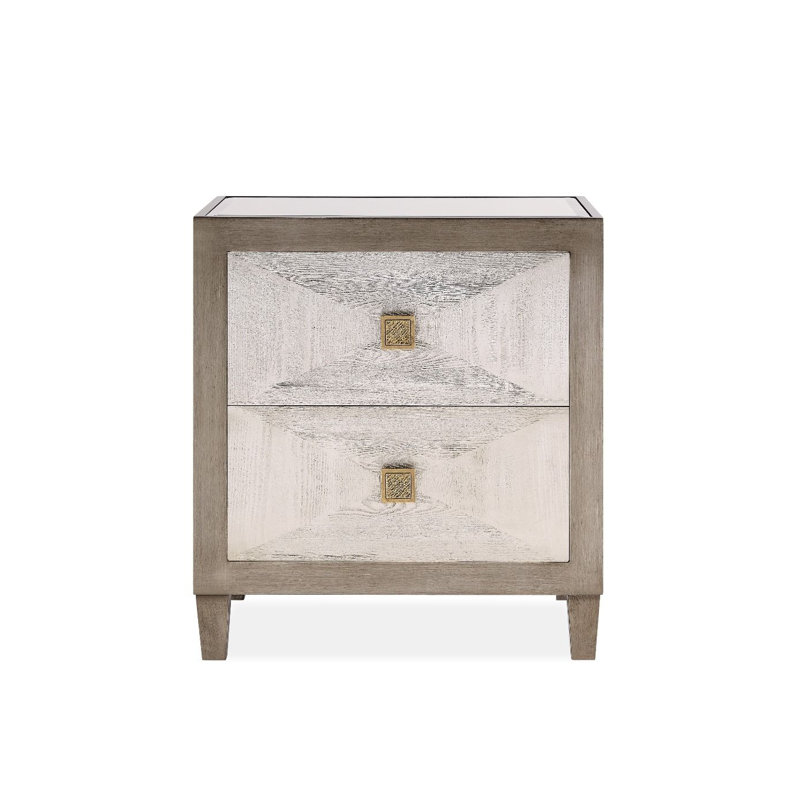 Greenberg Glass Top End Table