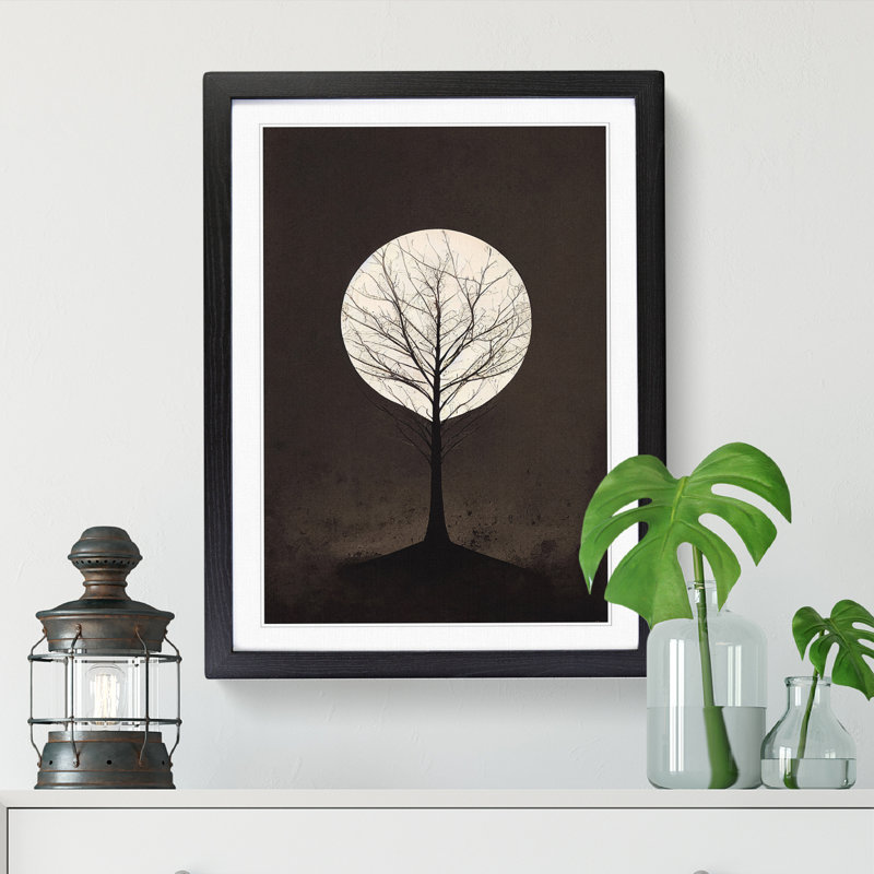 Contemporary Tree Vol.2 - Framed Print, Black Framed, 64cm H x 46cm W