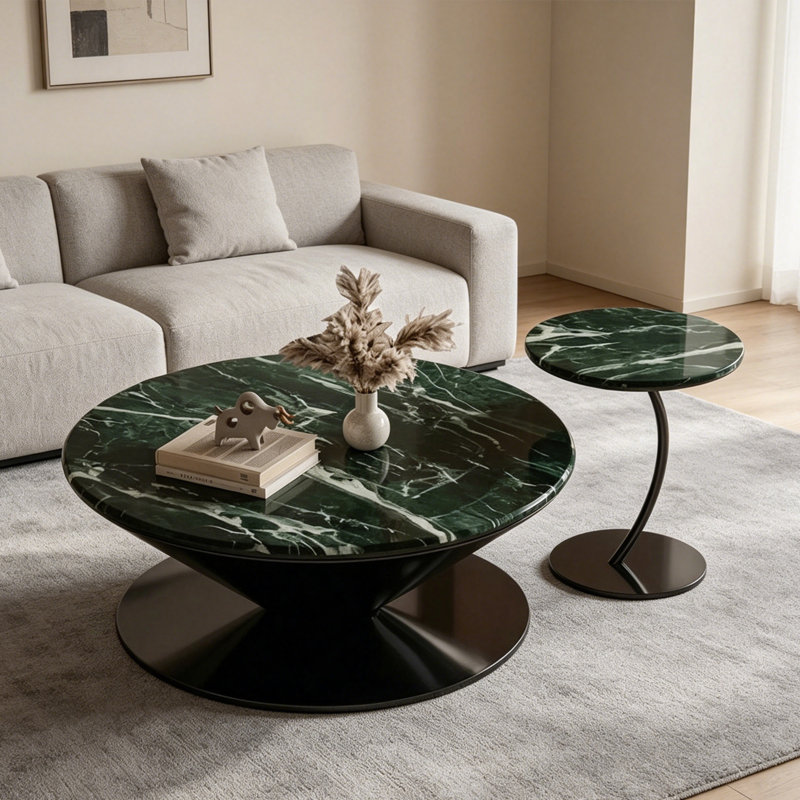 Table basse Luxury, 15" H x 31.5" W x 31.5" D