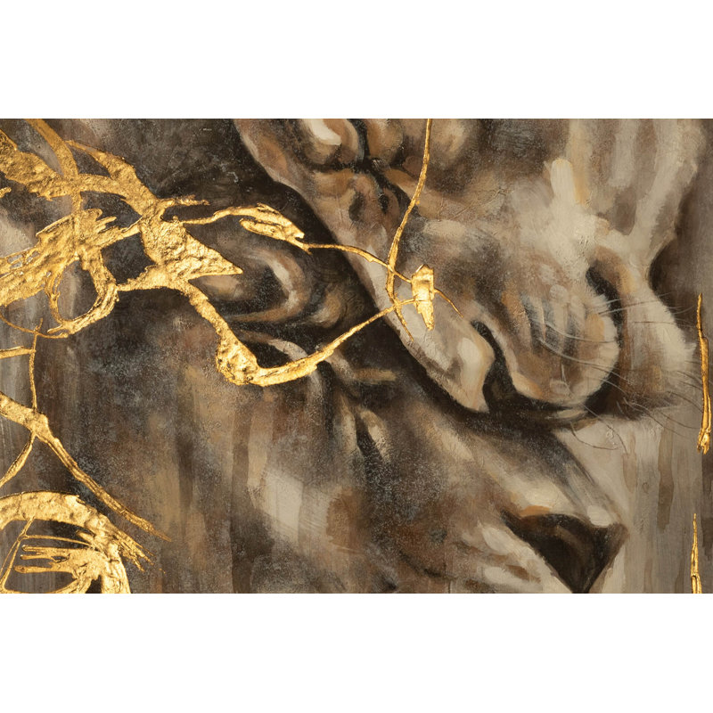 Hand -painted acrylic painting, Majestic Love