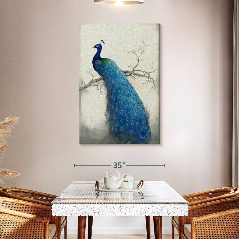 Brampt Peacock Blue II, 48" H x 32" W