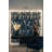 Abstract Figures Wallpaper Navy Removable Dynamic Wall