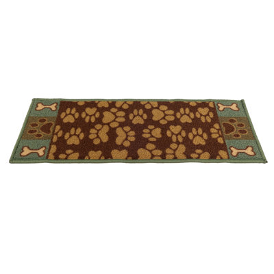 Tapis d'escalier antidérapant lavable à la machine avec pattes pour animaux 8,5 po x 26 po, couleurs et options