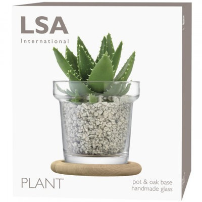 Round Glass Planter