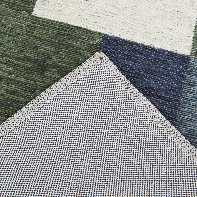 Tapis rectangulaire intérieur / extérieur Claudina, Rectangle 7 pi 10 po x 10 pi