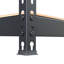 Étagère de rangement en acier thermolaqué noir mat à 5 niveaux avec tablettes HDF Ar Shelving-1390618737