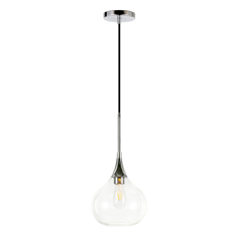 Ida 1 - Light Single Pendant, Polished Nickel